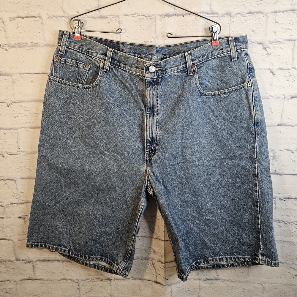 VTG 2000's Levis 560 Shorts Mens 42 Blue Loose Jorts Y2K Medium Wash Denim